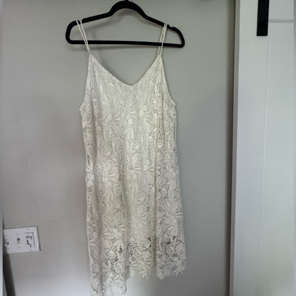Elegant Lace Slip Dress- 4 love in liberty by Johnny Was